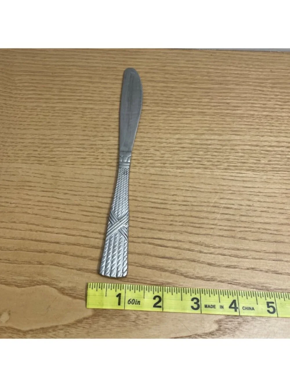 Farberware FRW56 Pattern 4 Dinner Butter Knives Stainless Flatware Glossy Rope X